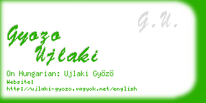 gyozo ujlaki business card