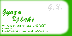 gyozo ujlaki business card